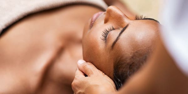 Woman getting a massage