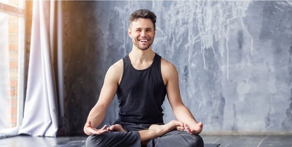 Man doing yoga