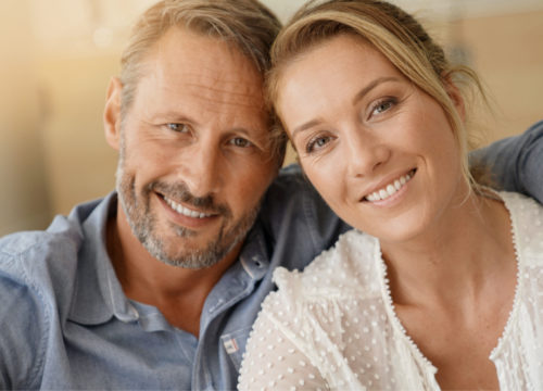Happy couple with great skin after laser skin resurfacing