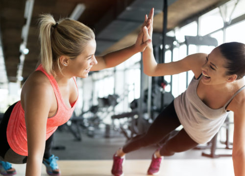 Woman working out at a gym after TightSculpting®